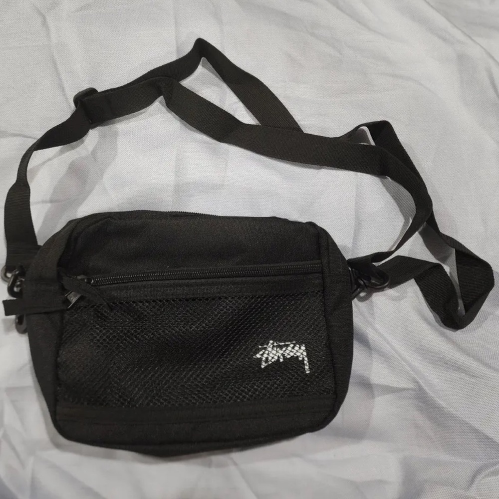 black stussy side bag %100 Authentic